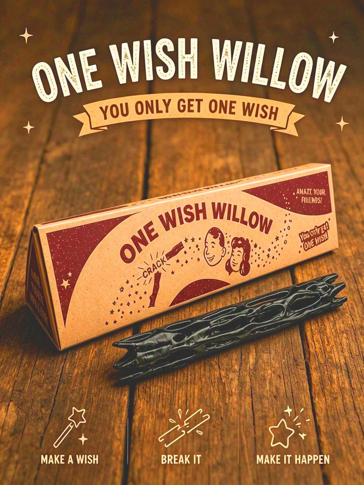 Vintage Wishing Willow Branch Ornament