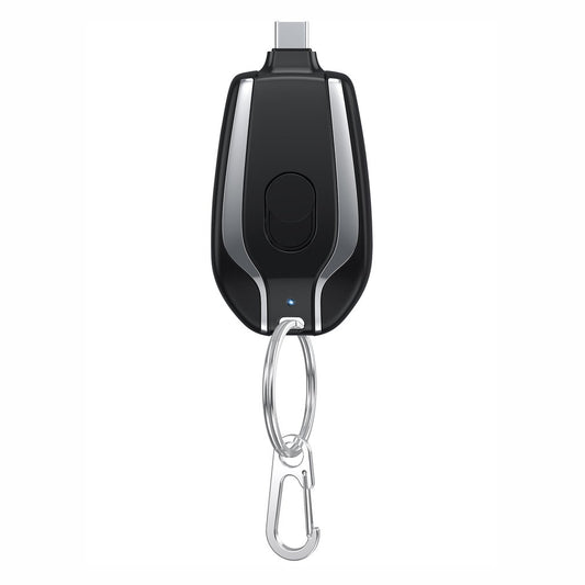 Mini Keychain Charger 1500mAh – Type-C Power Bank