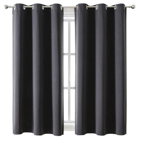 ChrisDowa Blackout Curtains for Bedroom and Living Room 63 Inches Long