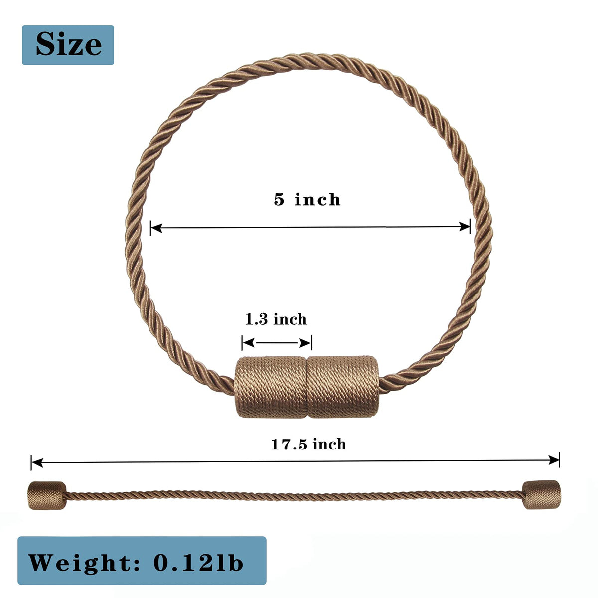 Magnetic Curtain Tiebacks Holdbacks Decorative Tie Backs for Windows Porlau