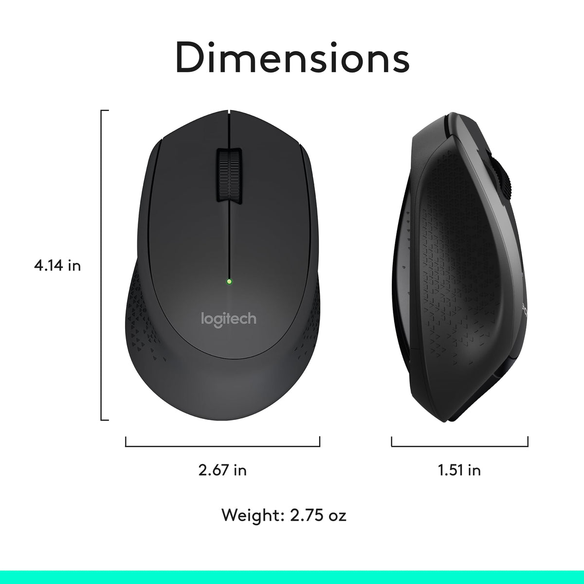 Logitech MK345 Full Size Wireless Keyboard and Mouse Combo - Black