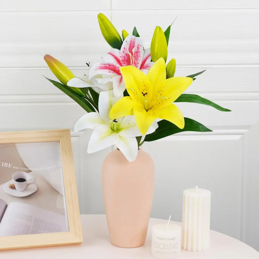 Silk Lily Bouquet Room Decor