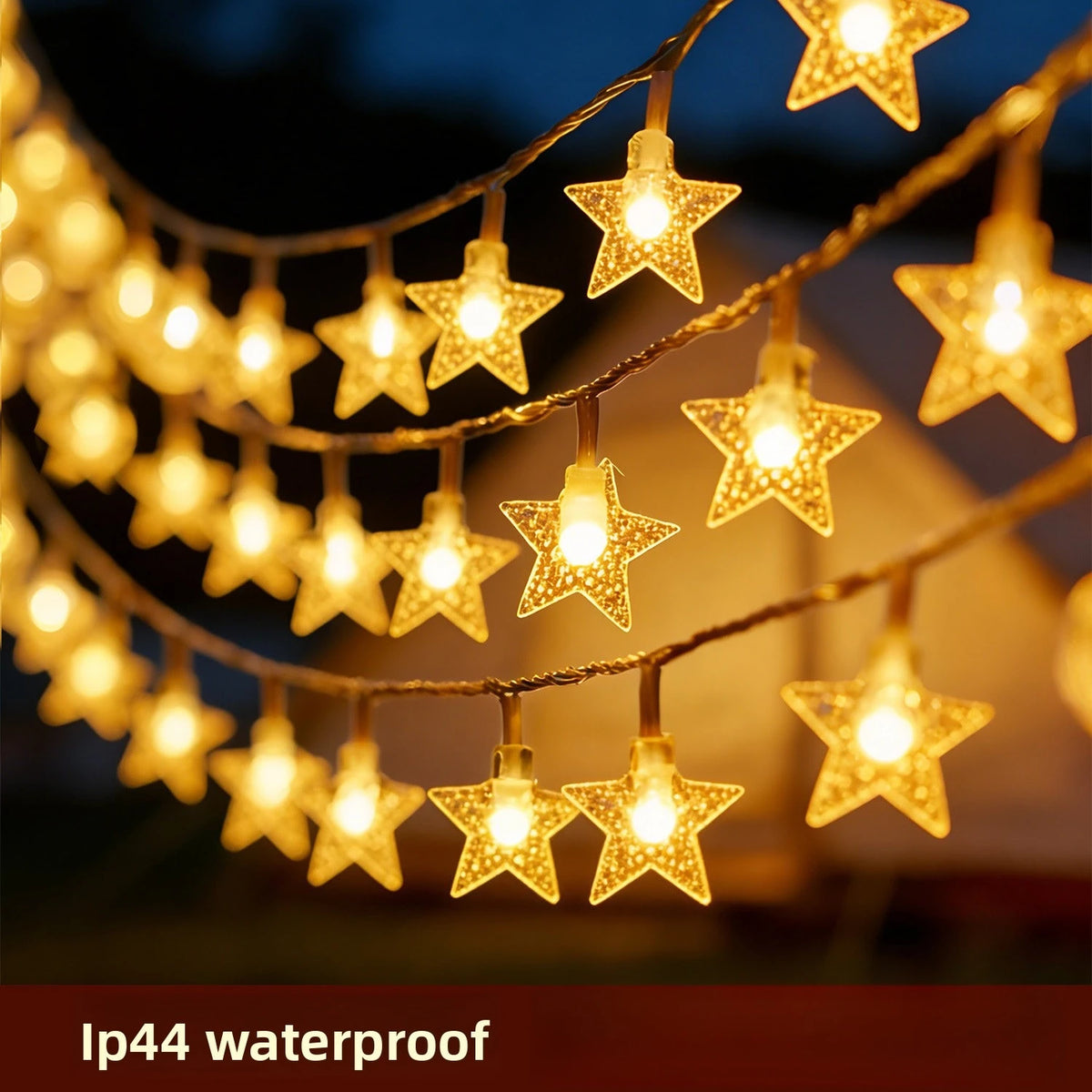 LED Star String Christmas Lights