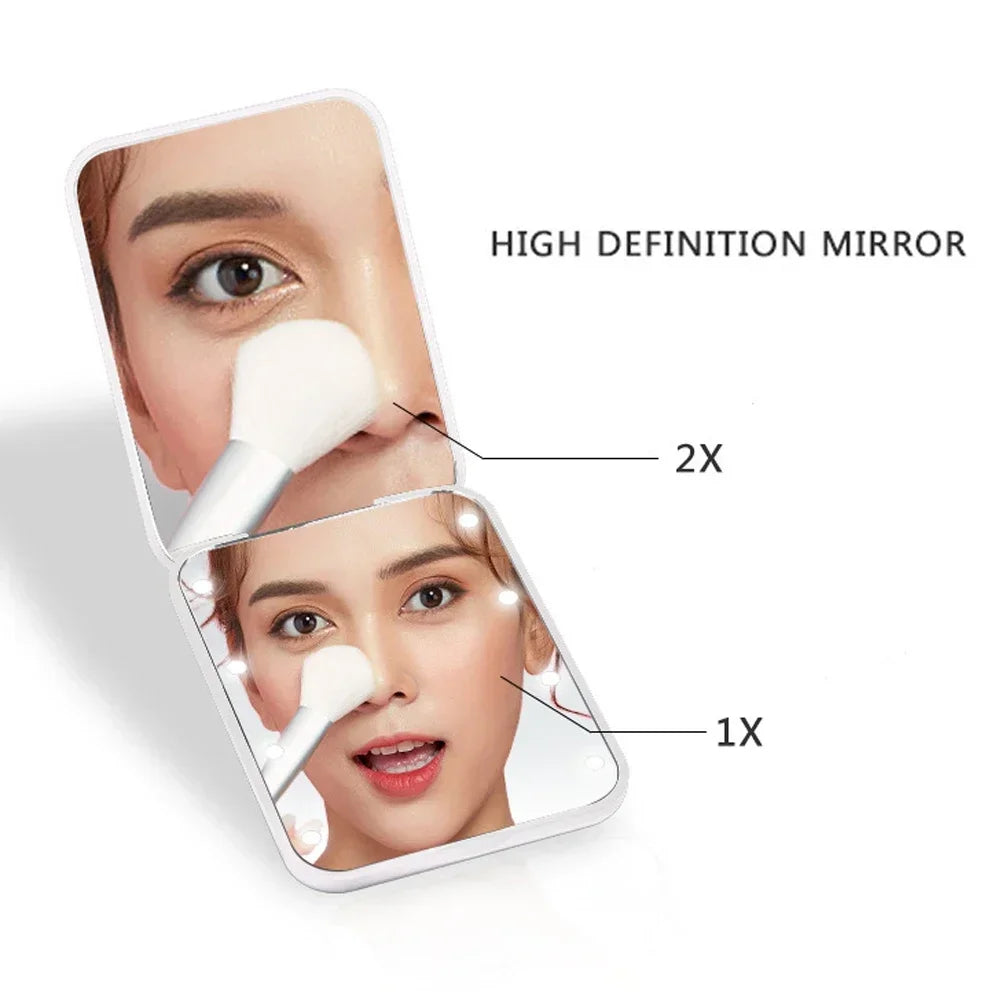 Mini LED Pocket Makeup Mirror