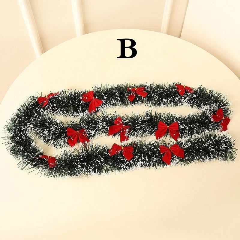 2M Christmas Ribbon Garland Decoration