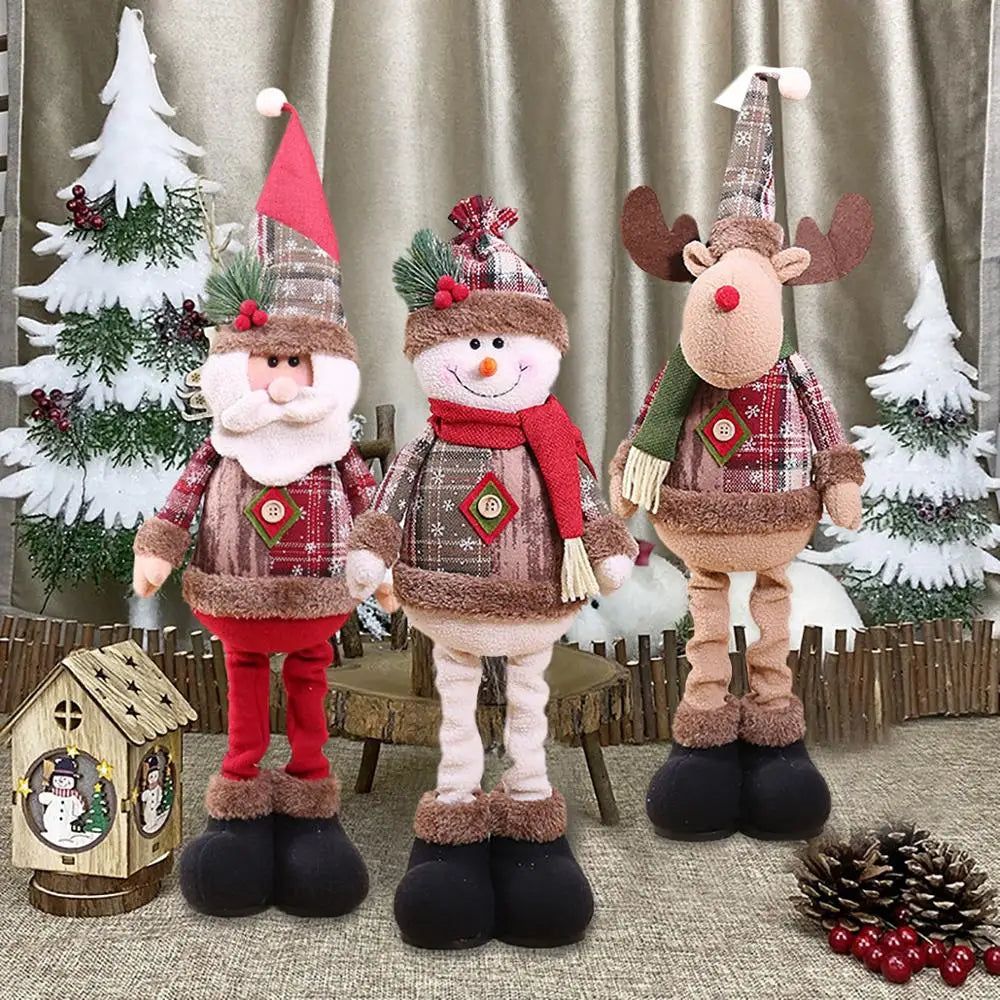 Telescopic Christmas Doll Holiday Decoration