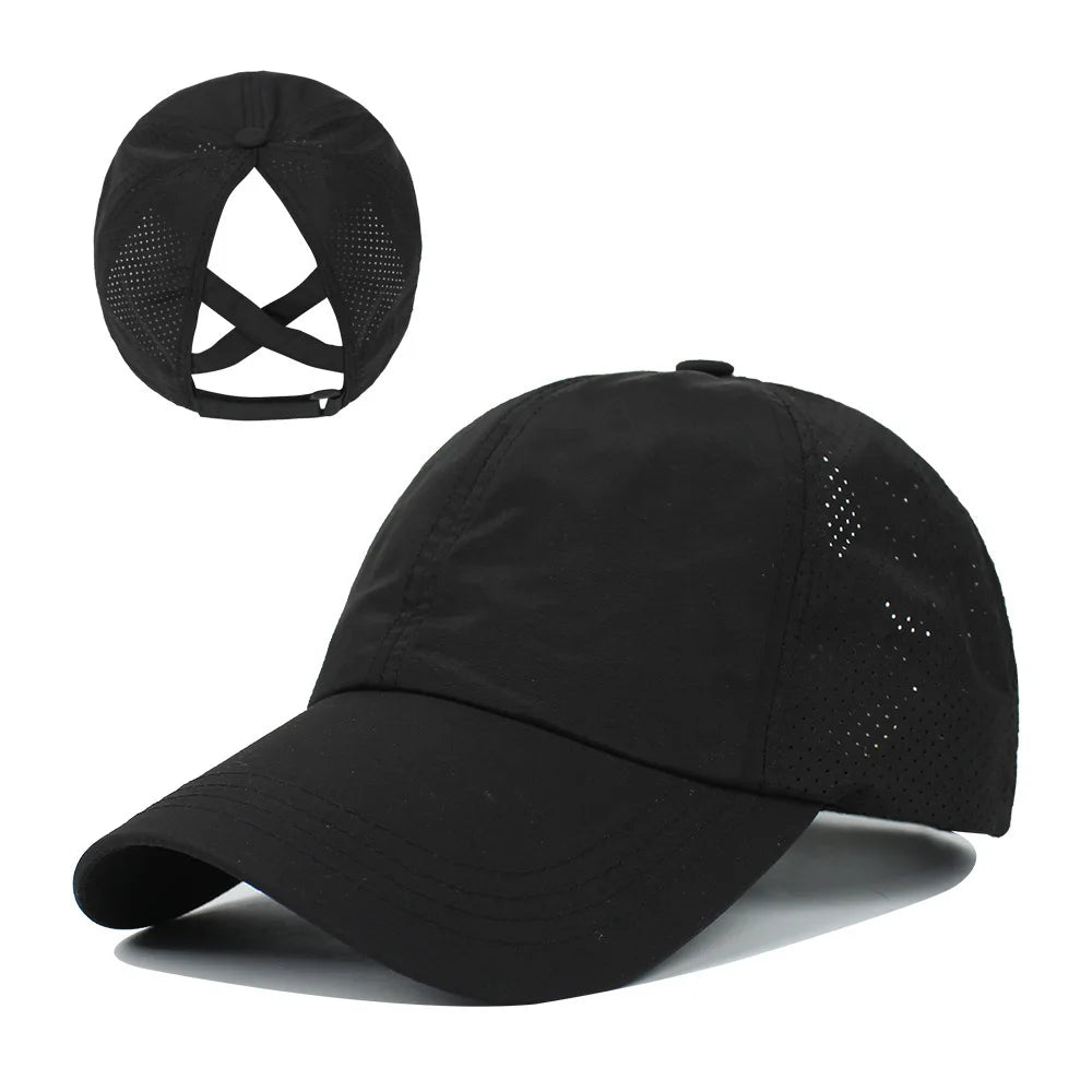 Women's Quick-Dry Ponytail Baseball Cap