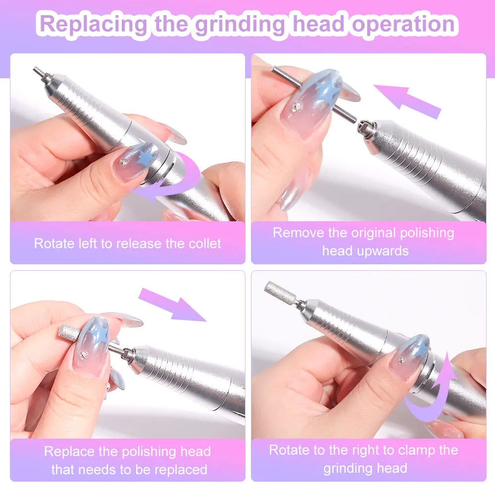Professional 45000RPM Electric Nail Drill