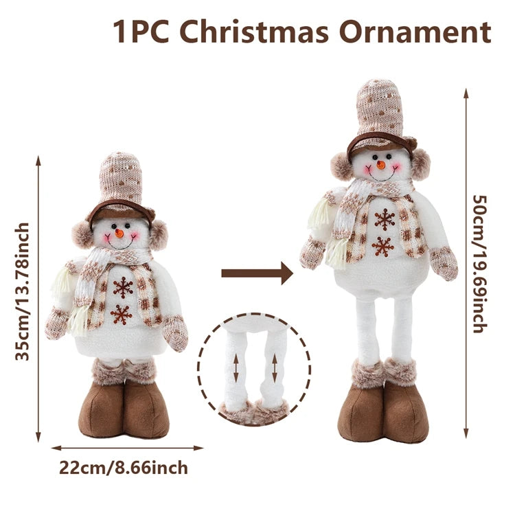 Telescopic Christmas Doll Holiday Decoration