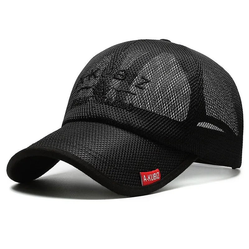 Embroidered Mesh Baseball Sun Cap