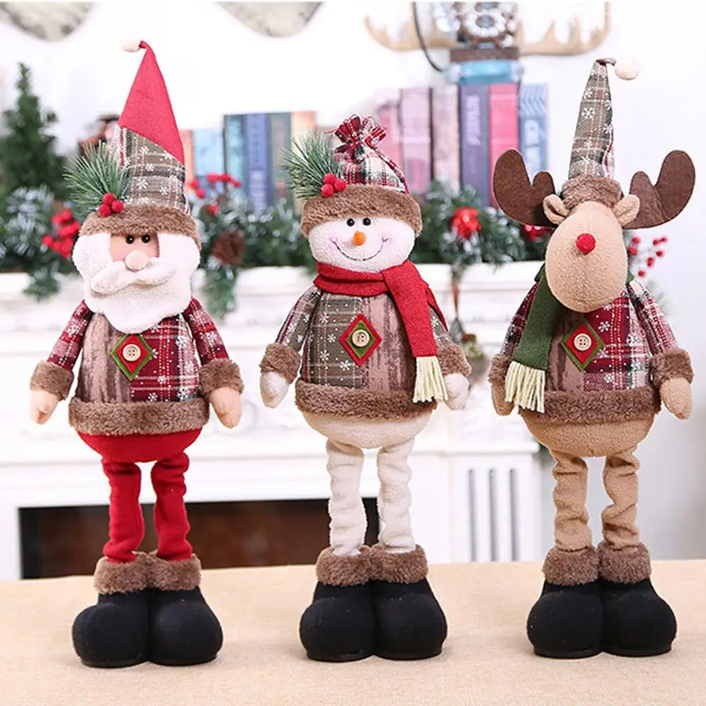 Telescopic Christmas Doll Holiday Decoration