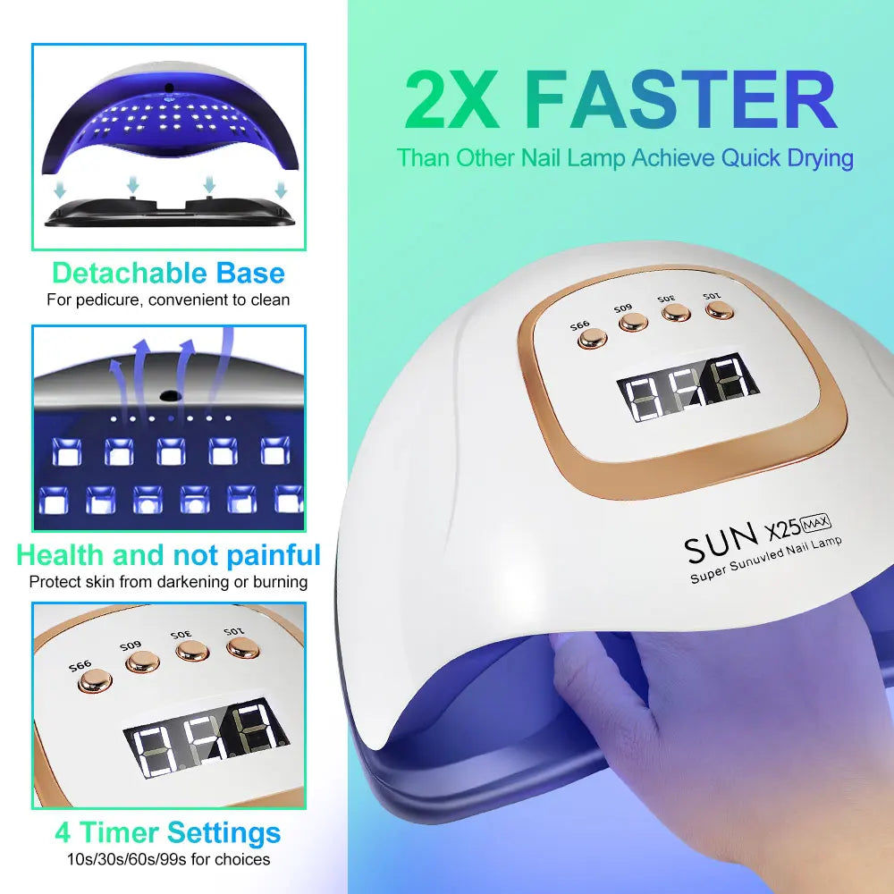 81LED UV Nail Art Lamp