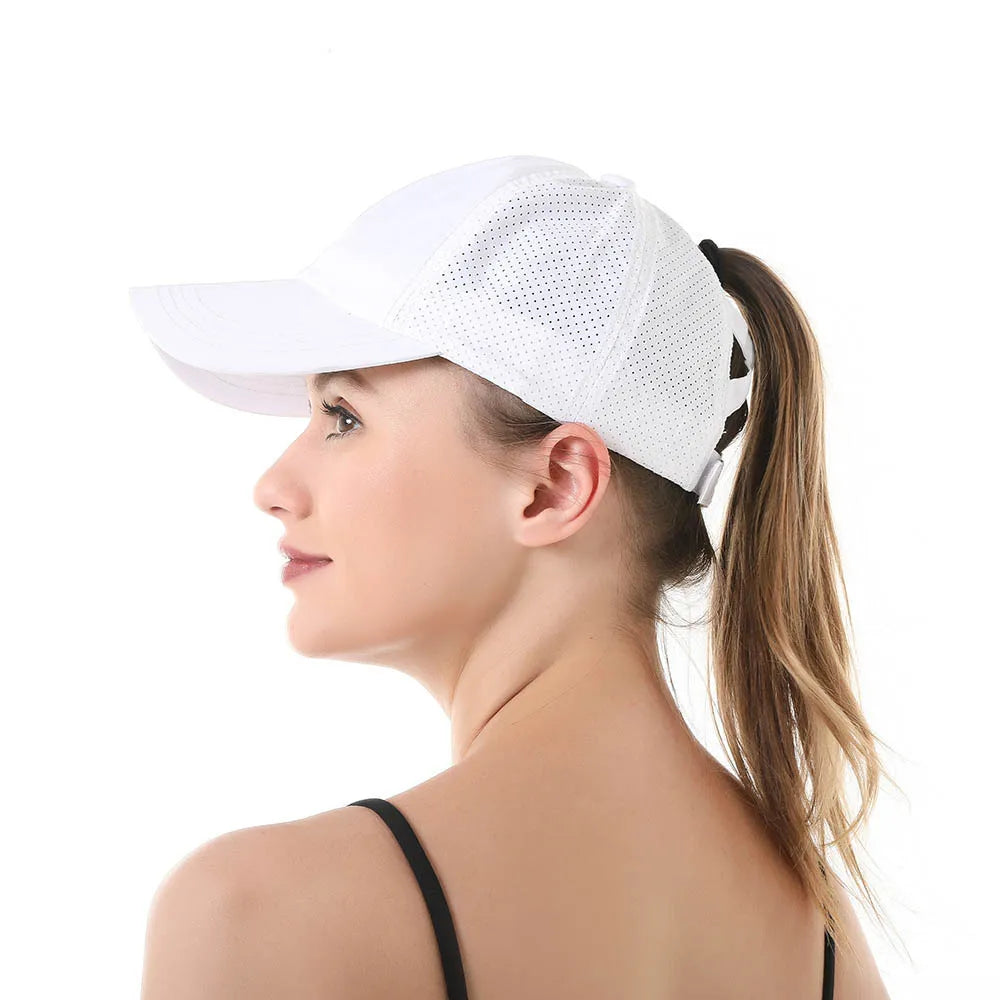 Women's Quick-Dry Ponytail Baseball Cap