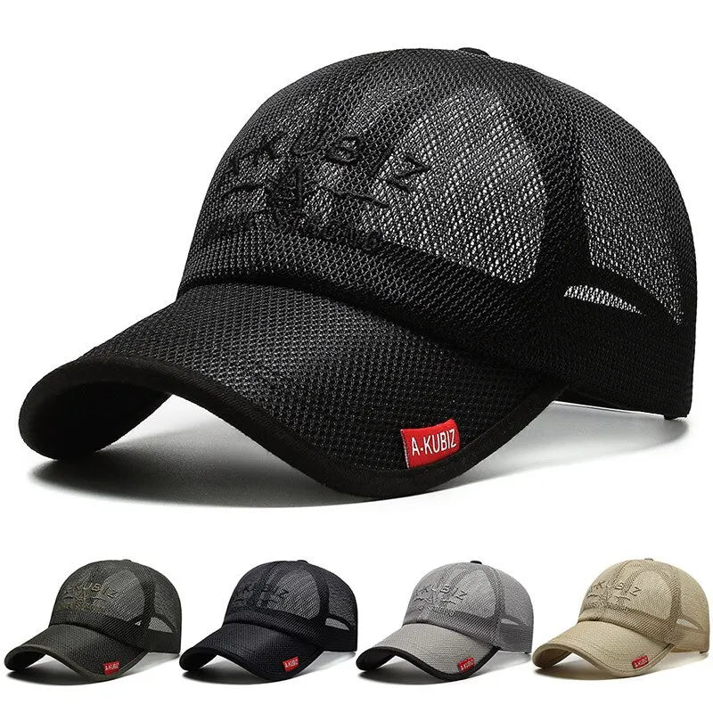 Embroidered Mesh Baseball Sun Cap