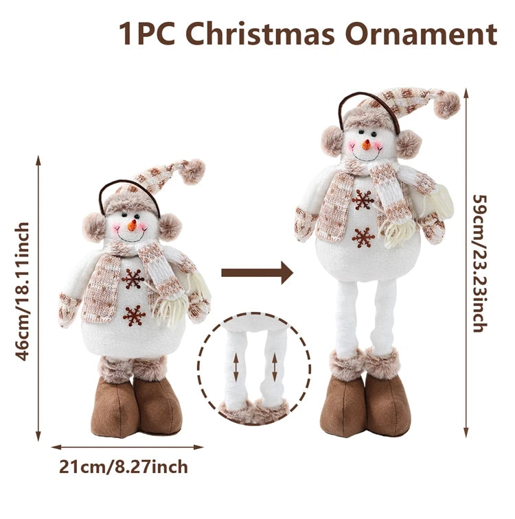 Telescopic Christmas Doll Holiday Decoration
