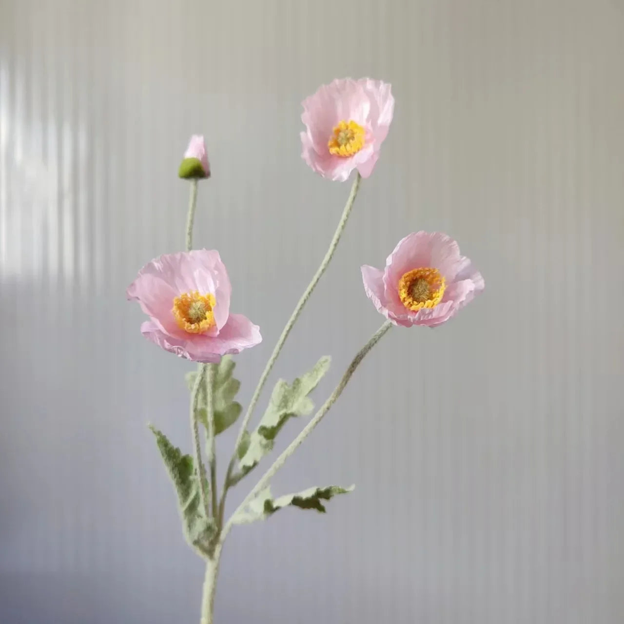 Artificial Flowers Fake Poppy Silk Flowers Long Stem Housewarming Garden Table Wedding DIY Party Wedding Bridal Bouquet Decor