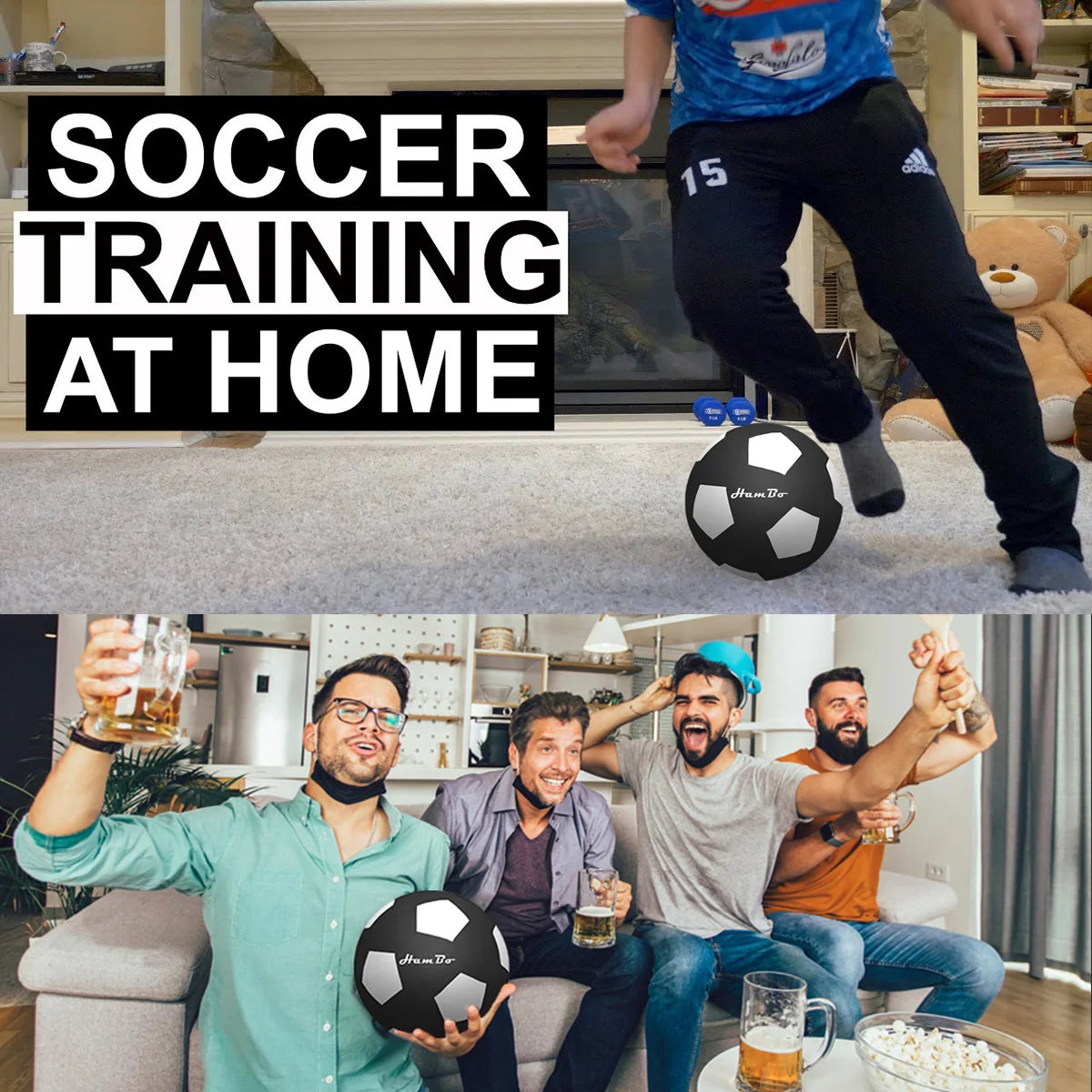 Silent Foam Indoor Soccer Ball