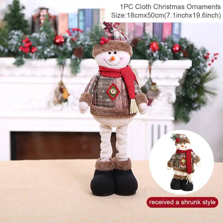 Telescopic Christmas Doll Holiday Decoration