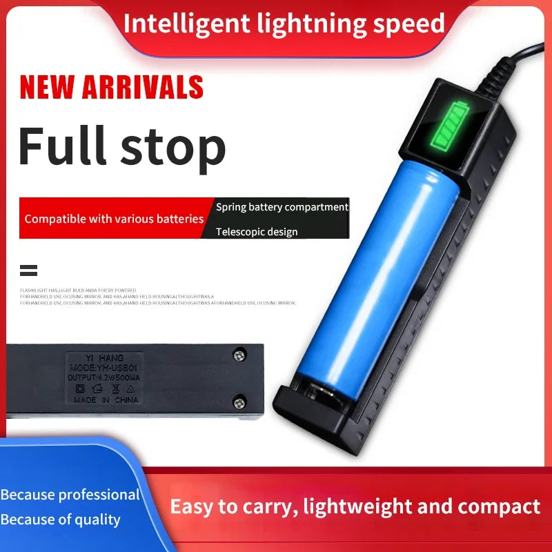 18650 Rechargeable Lithium Battery Charger