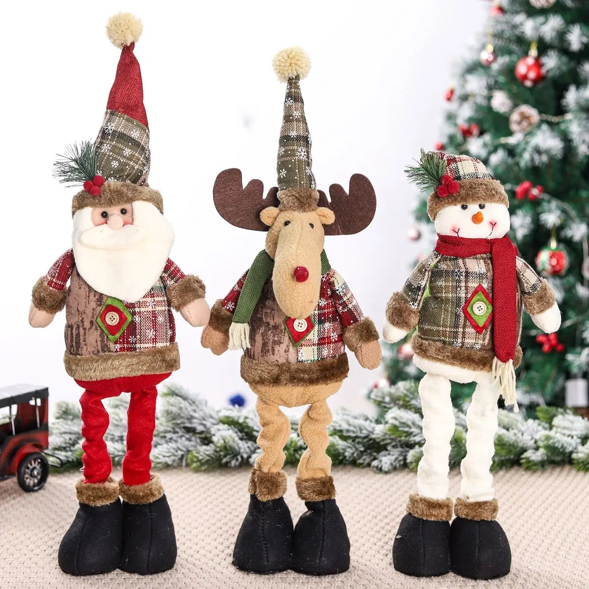 Telescopic Christmas Doll Holiday Decoration