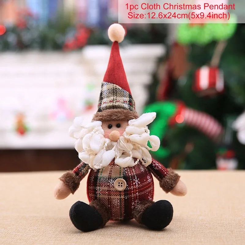 Telescopic Christmas Doll Holiday Decoration