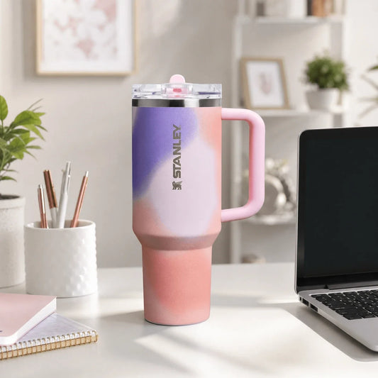 Stanley 40oz Pink Purple Tumbler
