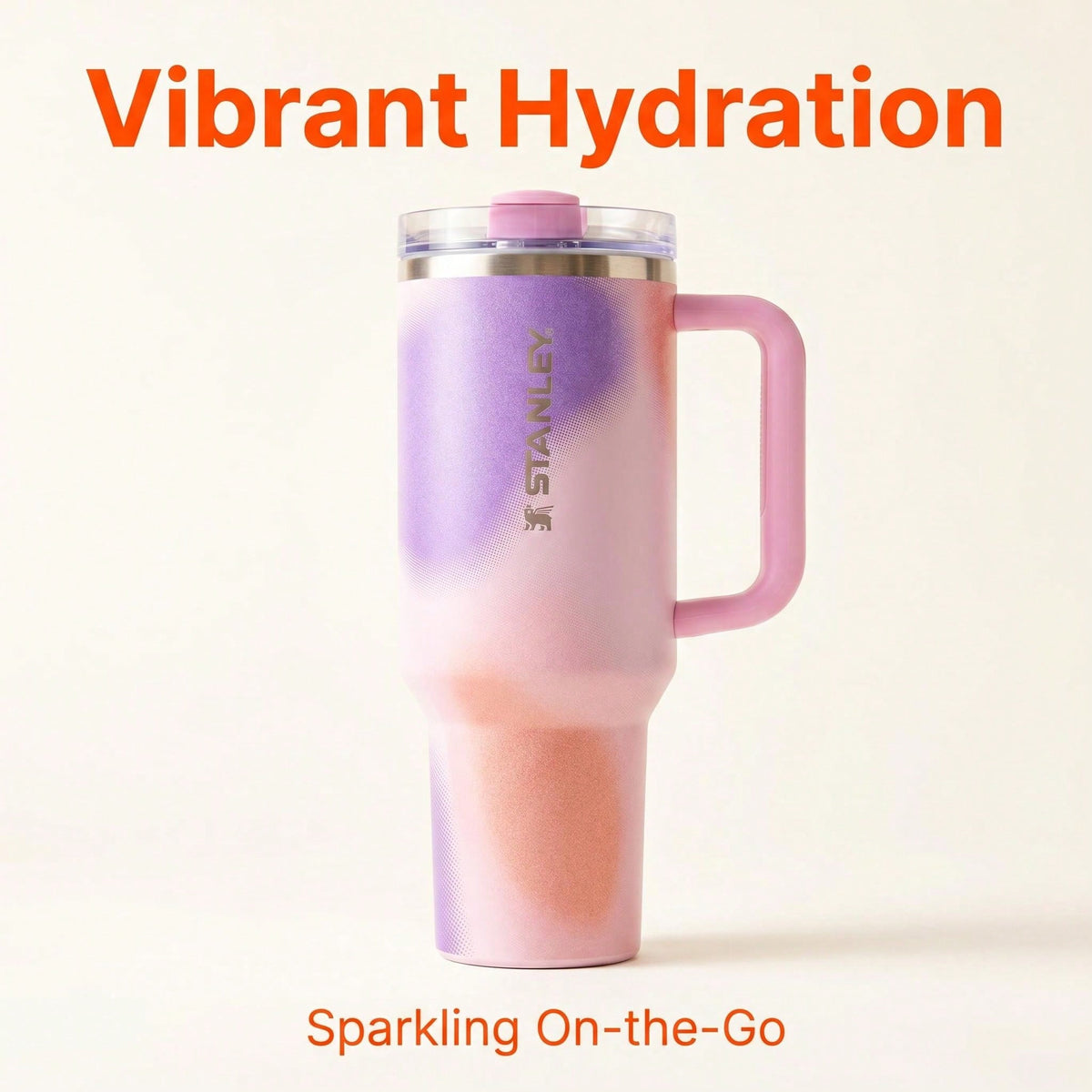 Stanley 40oz Pink Purple Tumbler