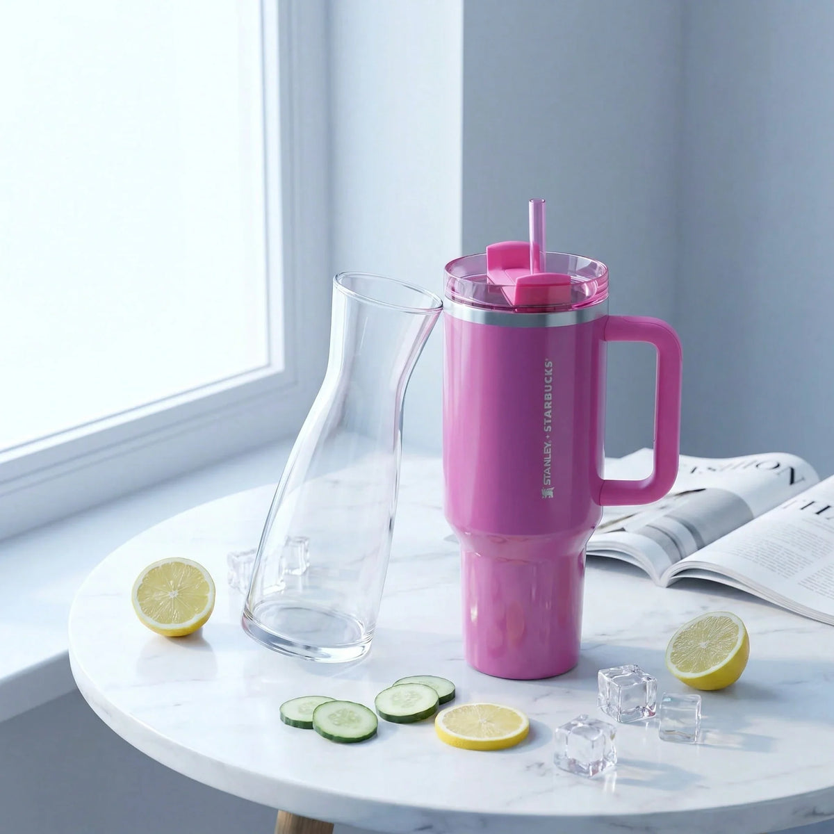 Stanley 40oz Glossy Magenta Tumbler