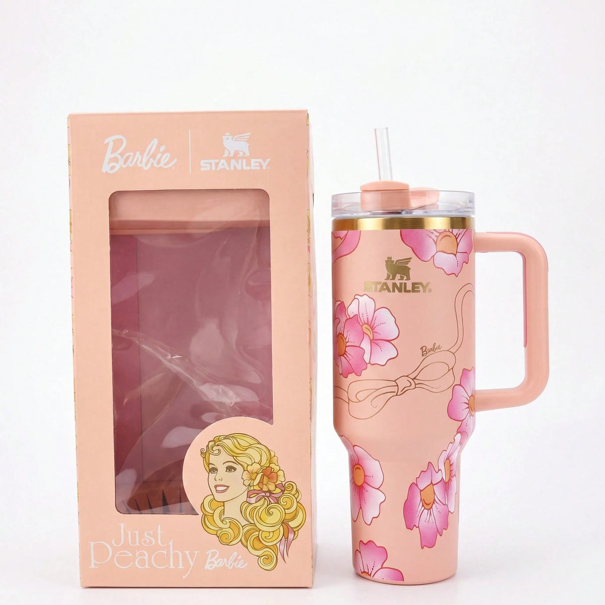 Stanley 40oz Pink Floral Tumbler