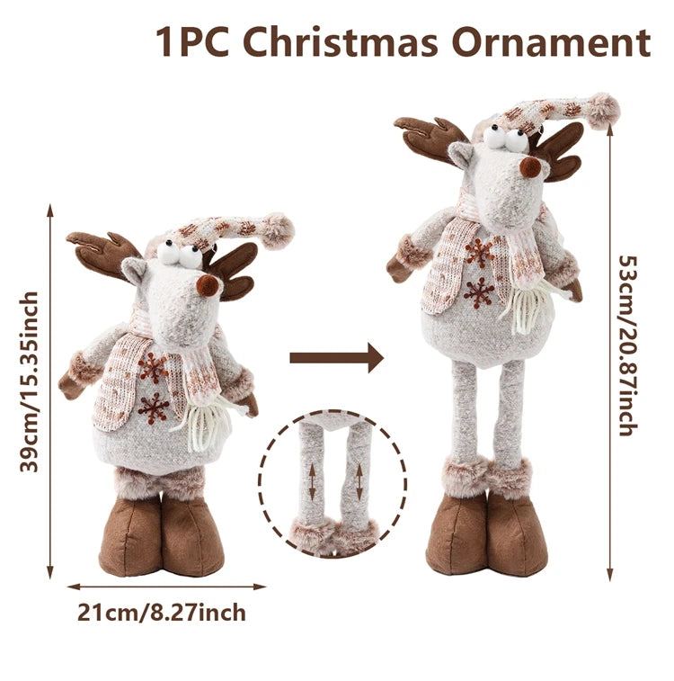 Telescopic Christmas Doll Holiday Decoration