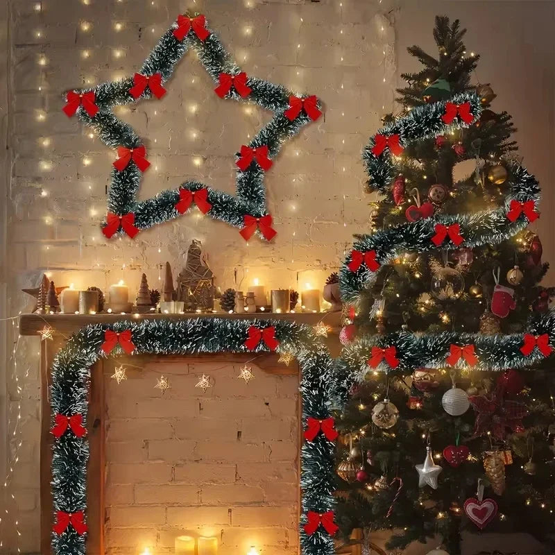 LED Christmas Tinsel Garland 2m