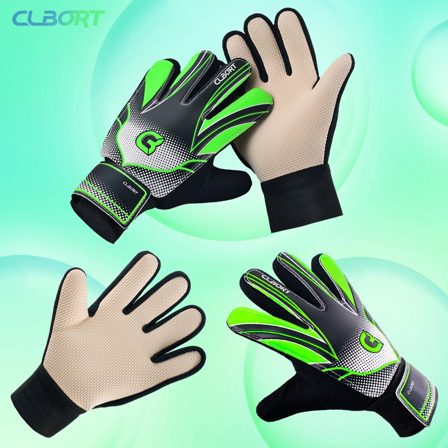 Non-Slip Double Wrist Goalie Gloves
