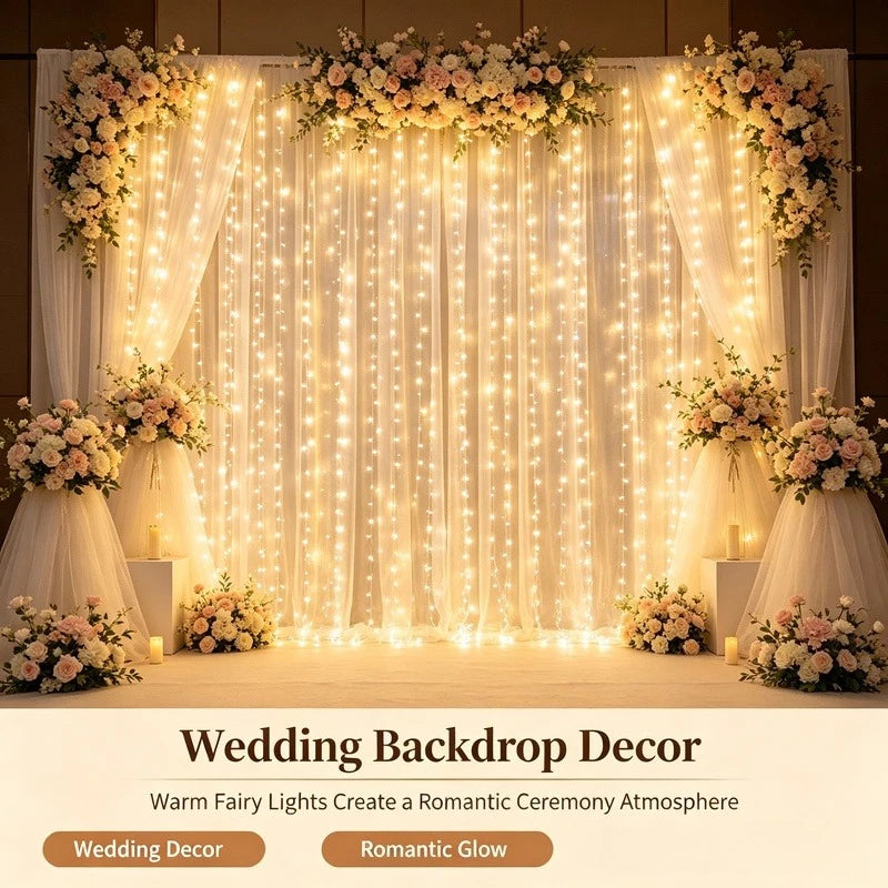 USB LED Curtain Fairy Lights