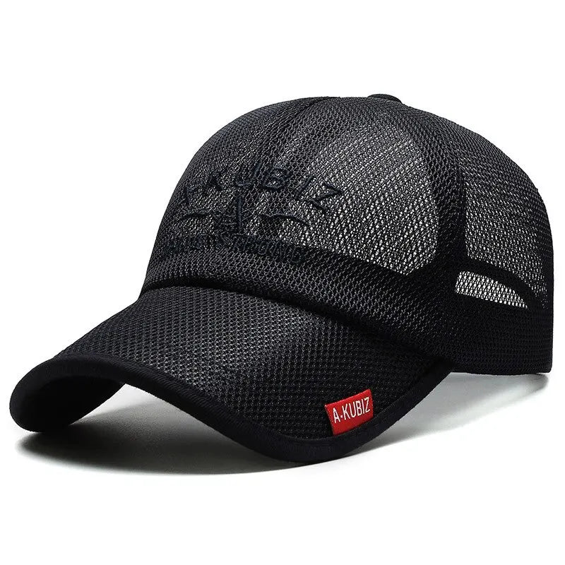 Embroidered Mesh Baseball Sun Cap