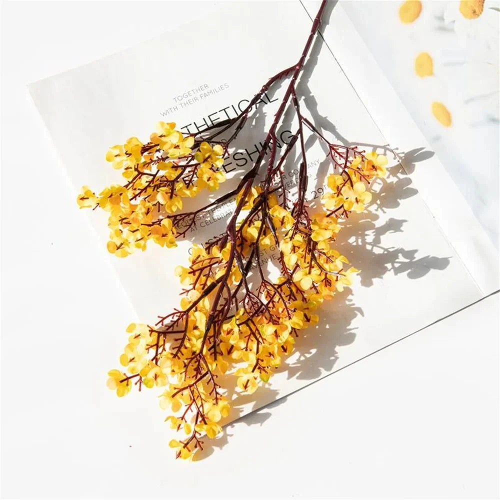 52cm 90 HeadsWhite Babies Breath Artificial Gypsophila Flowers Bouquets For Home Garden Wedding Birthday Decoration Fake Flower