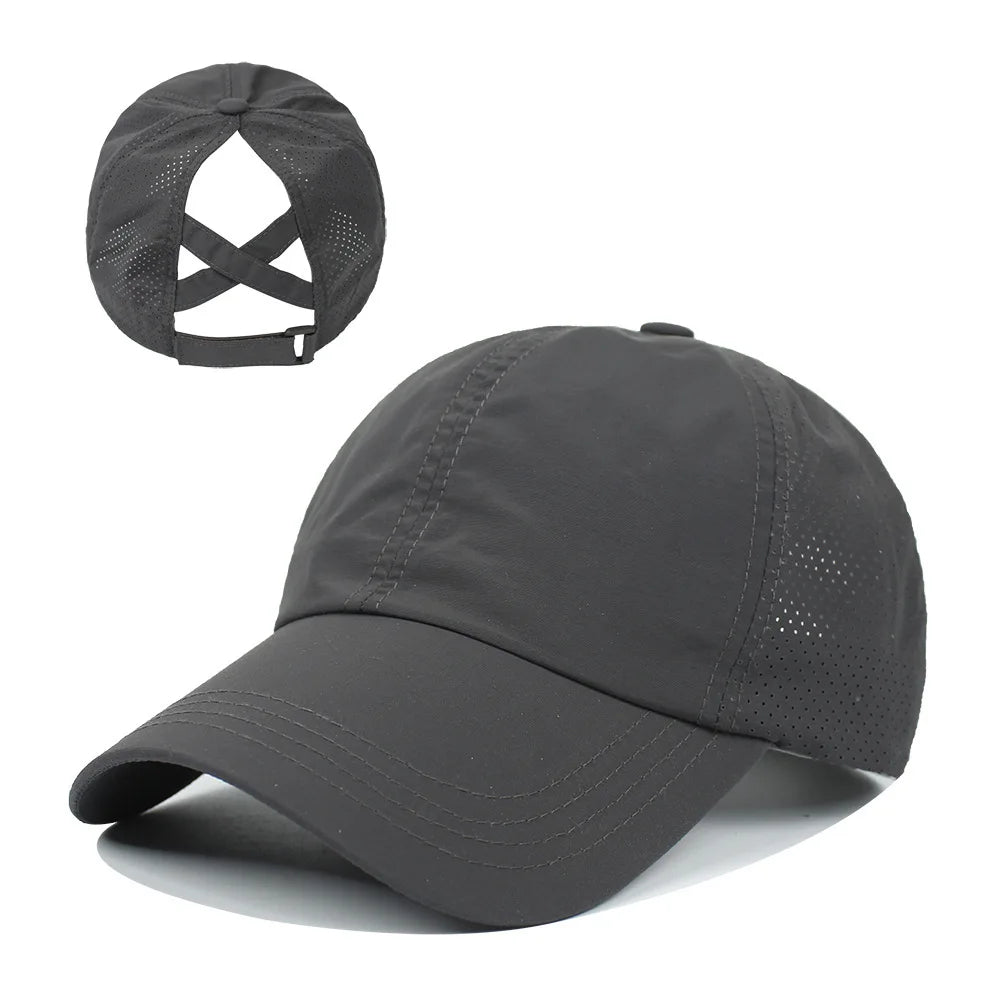 Women's Quick-Dry Ponytail Baseball Cap