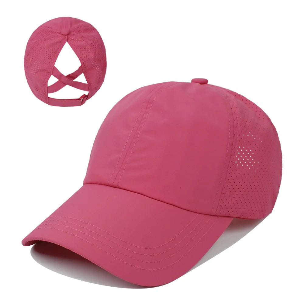 Women's Quick-Dry Ponytail Baseball Cap