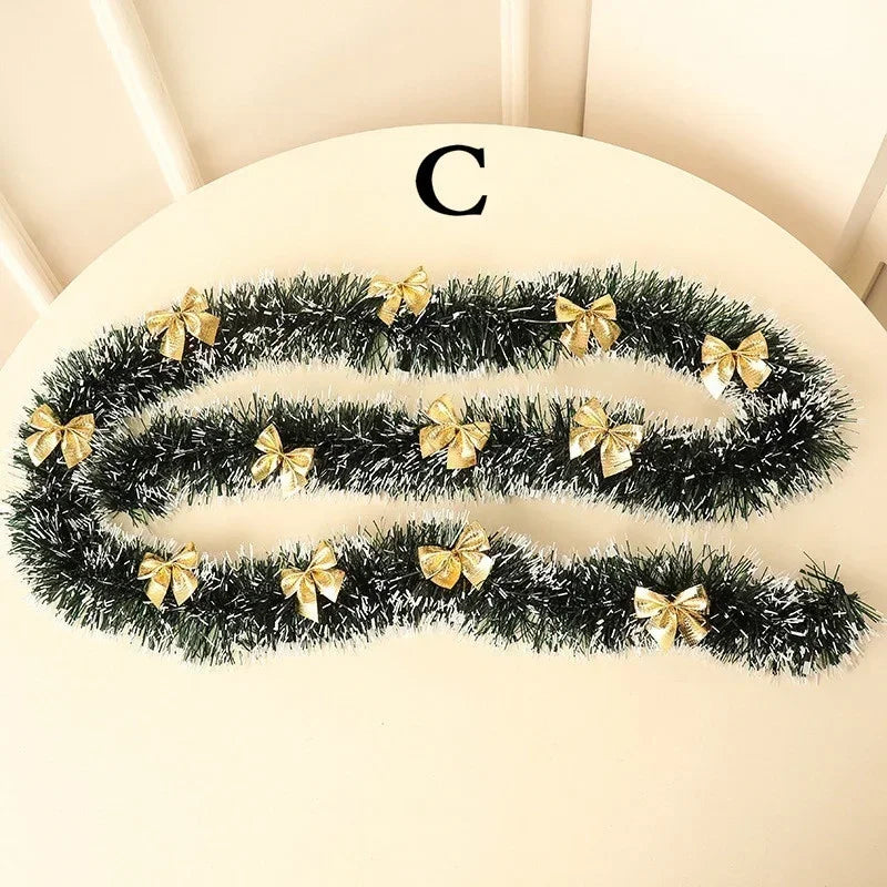 2M Christmas Ribbon Garland Decoration