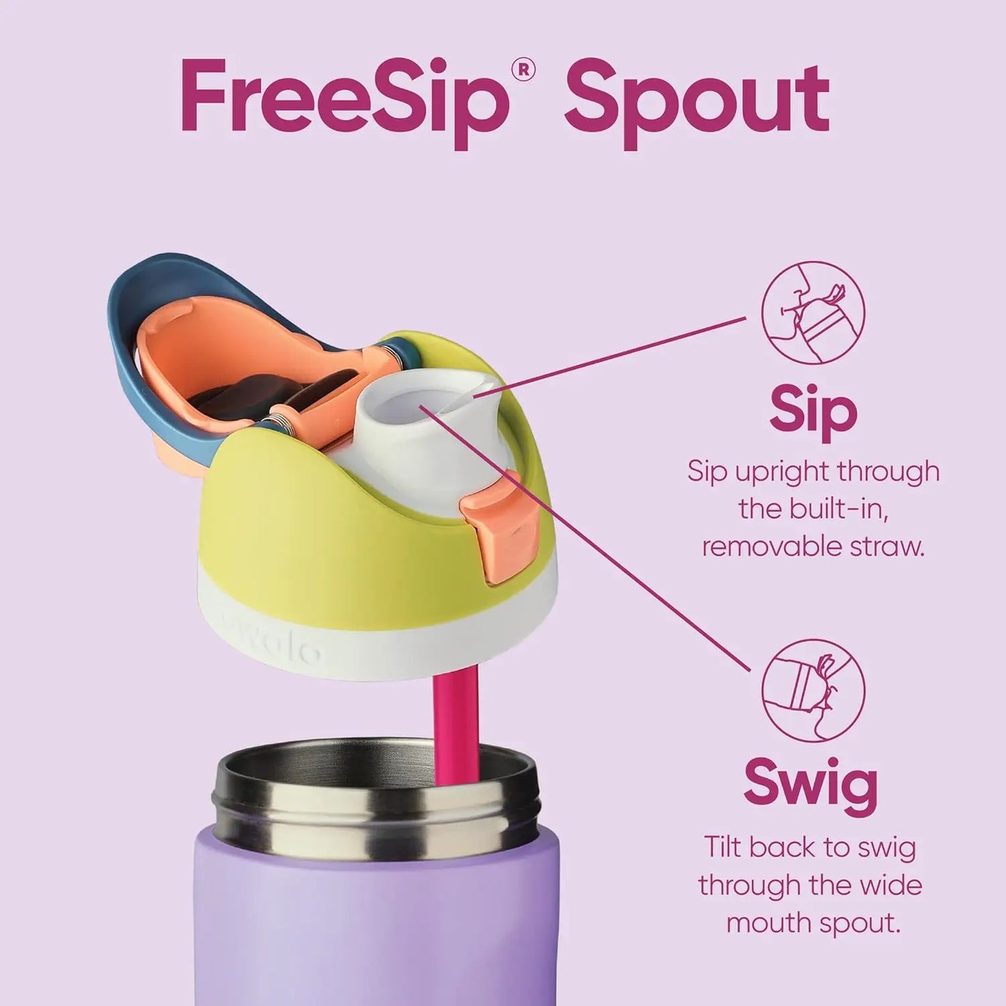 Owala FreeSip Saltwater Taffy Bottle