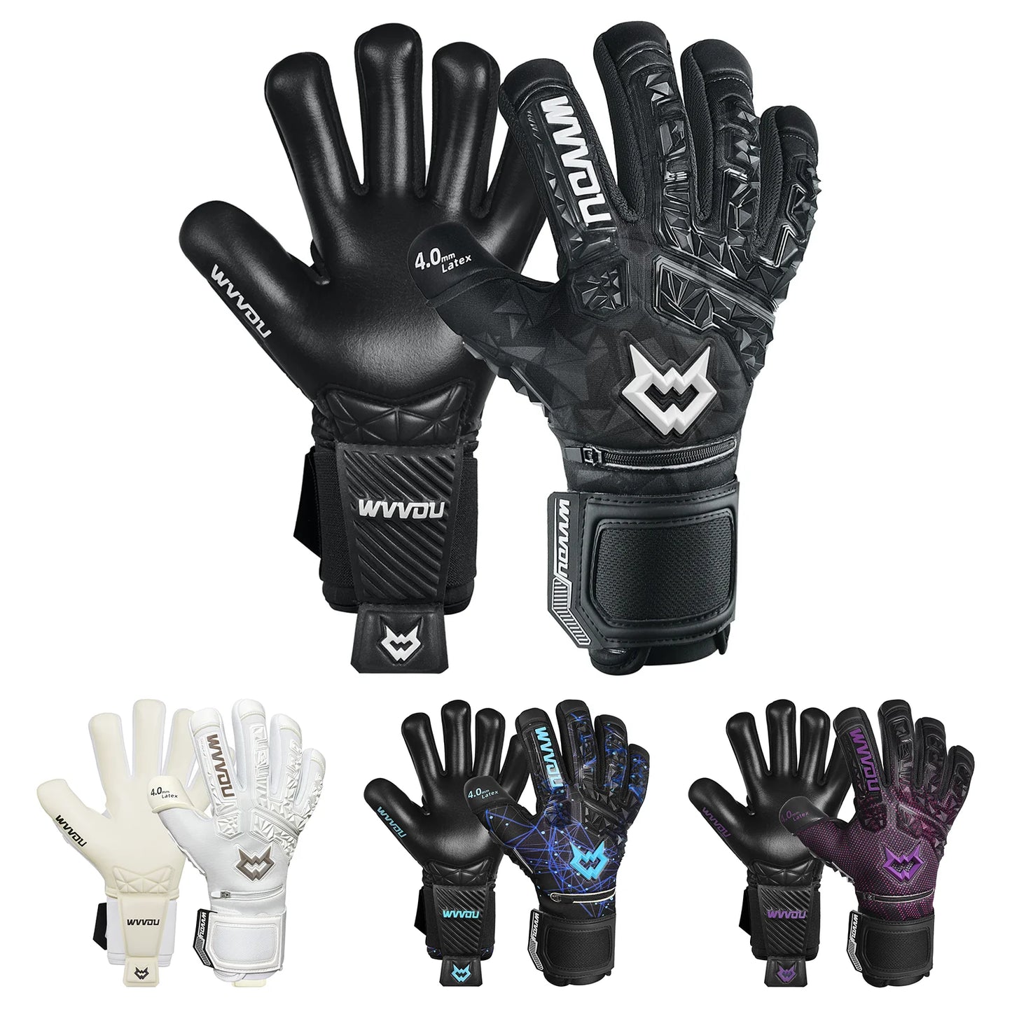 WVVOU Soccer Goalkeeper Fingersave Gloves