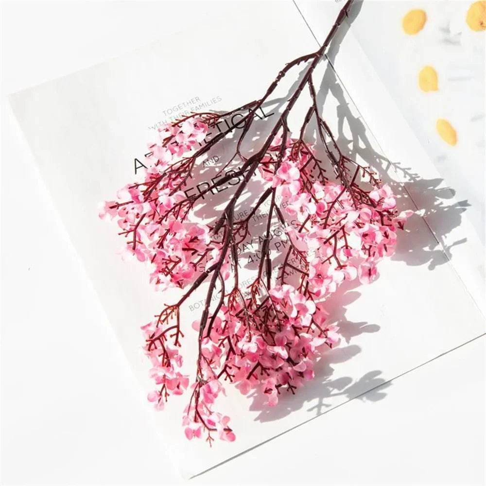 52cm 90 HeadsWhite Babies Breath Artificial Gypsophila Flowers Bouquets For Home Garden Wedding Birthday Decoration Fake Flower