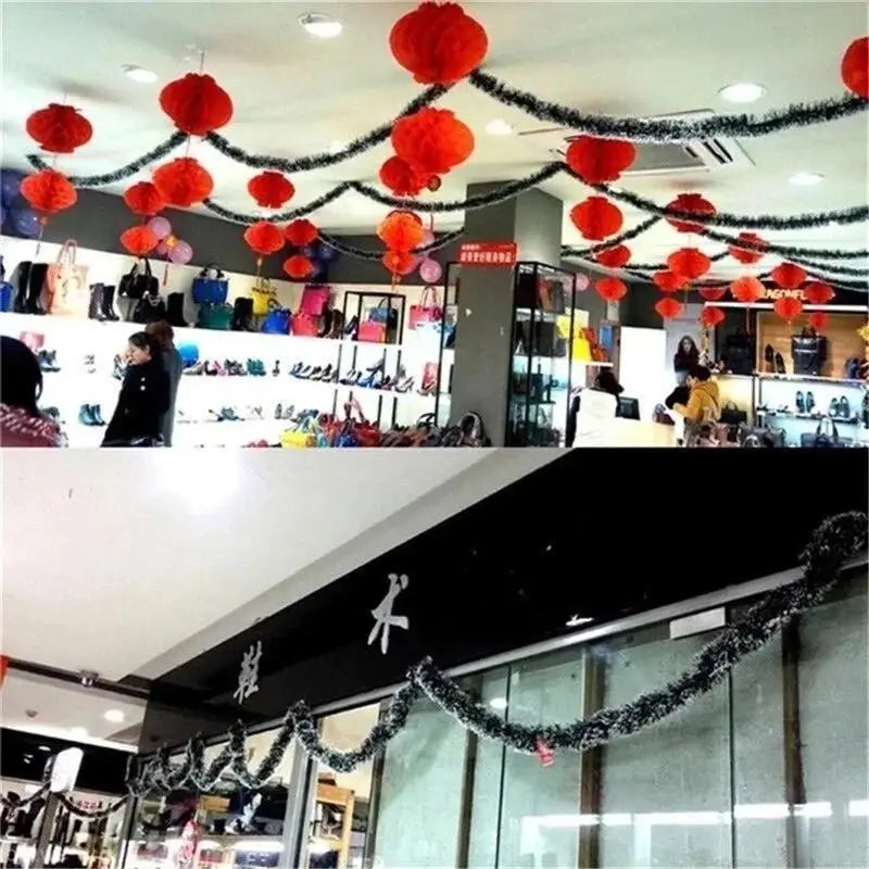 2M Christmas Ribbon Garland Decoration
