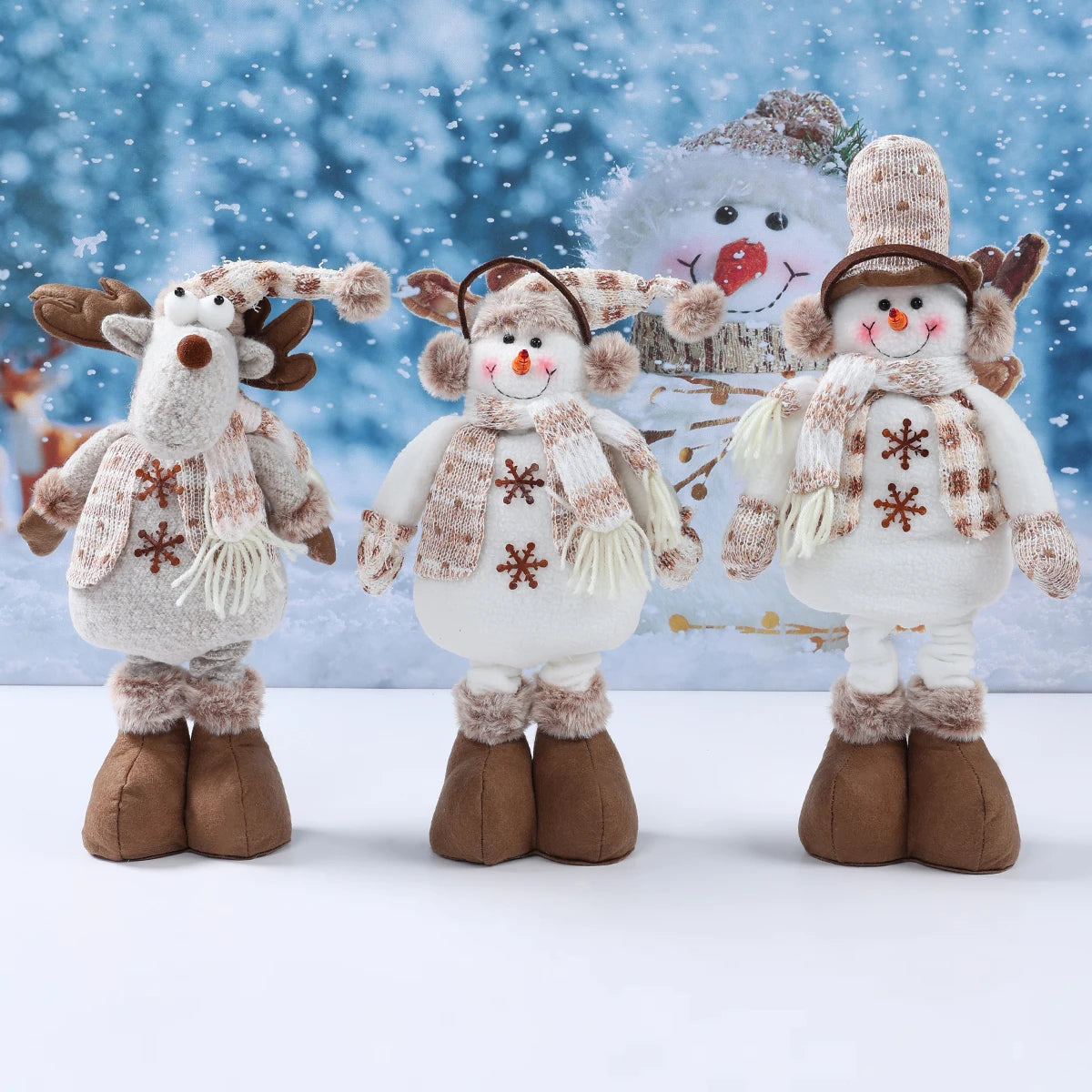 Telescopic Christmas Doll Holiday Decoration
