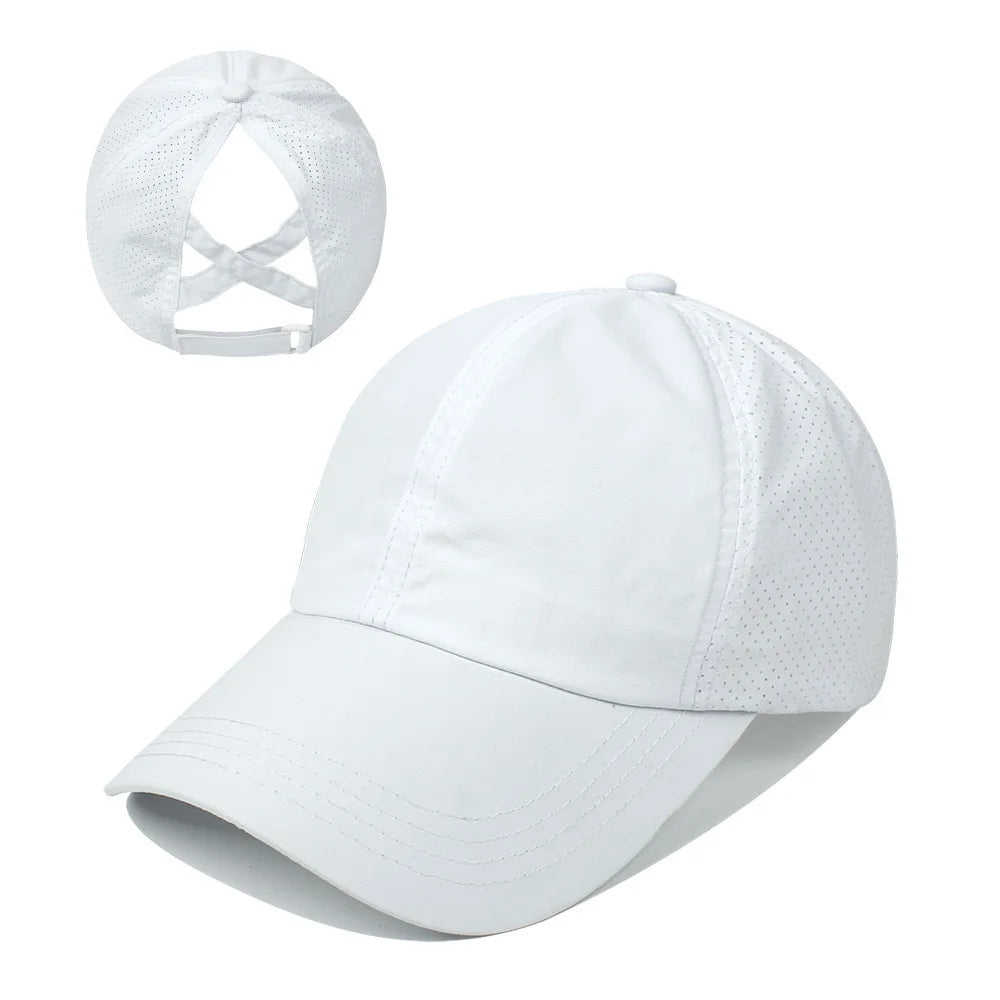 Women's Quick-Dry Ponytail Baseball Cap