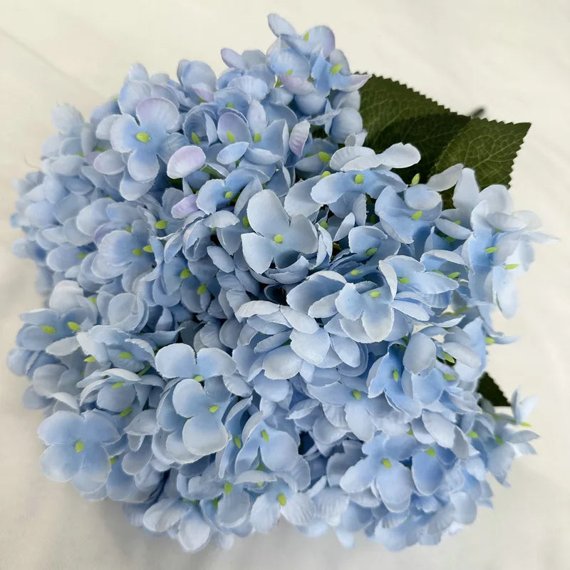 5 Heads Large Size White Pink Hydrangea Artificial Flowers Silk DIY Wedding Bridal Bouquet Fake Flowers Party Home Decoration