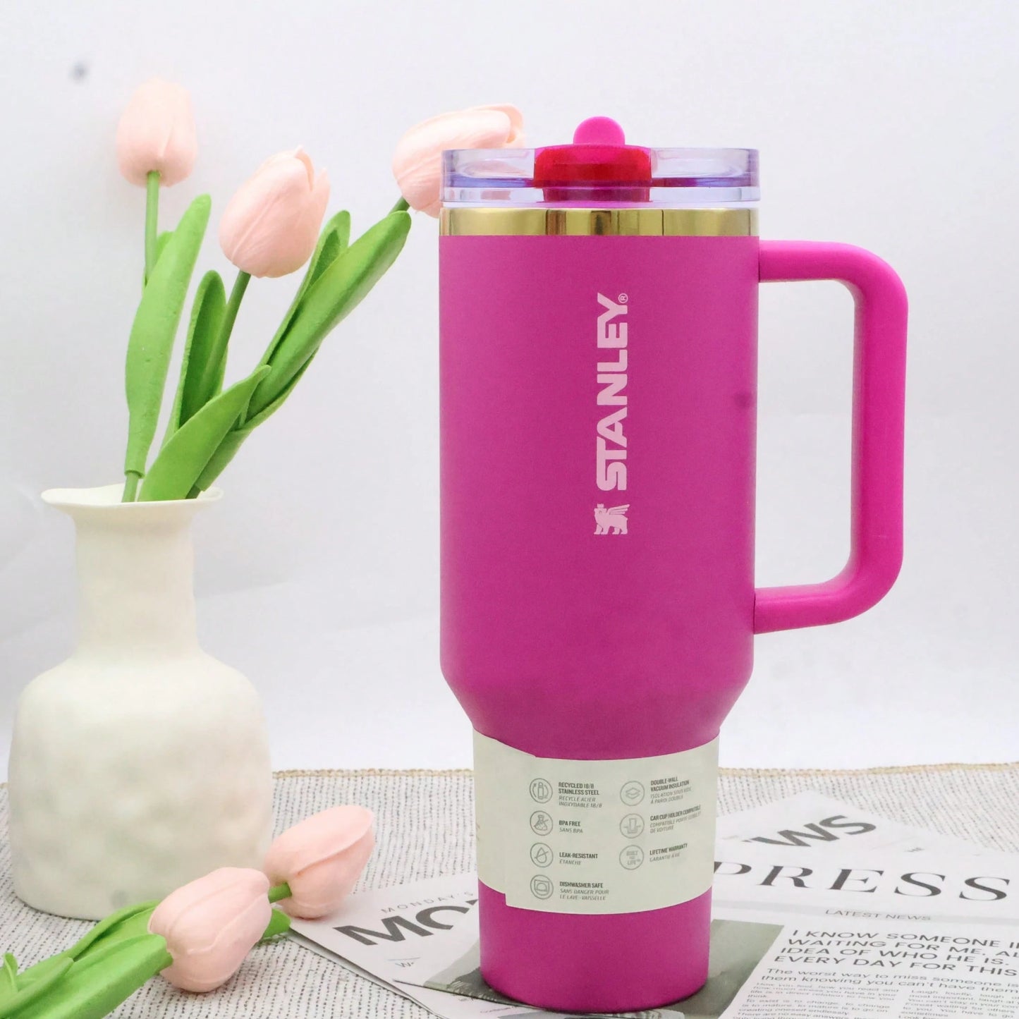 Stanley Dragon Fruit Magenta Tumbler
