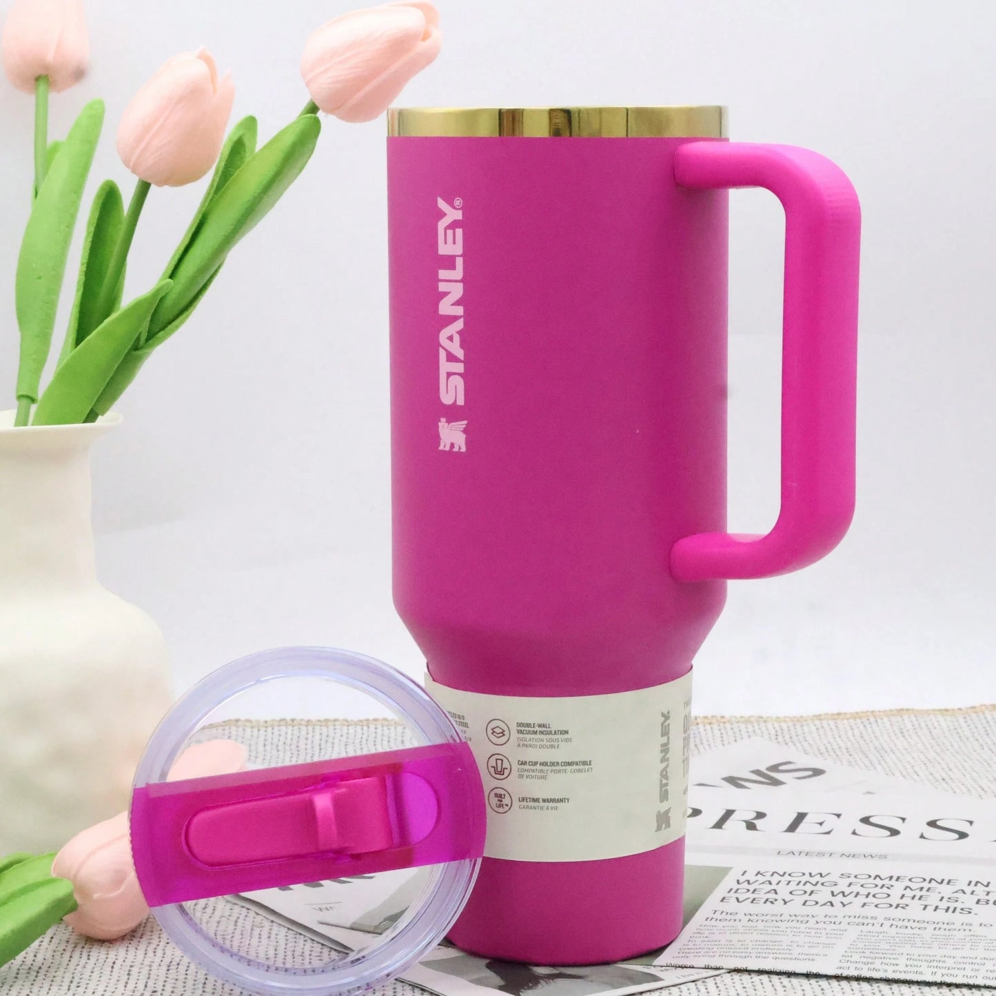 Stanley Dragon Fruit Magenta Tumbler