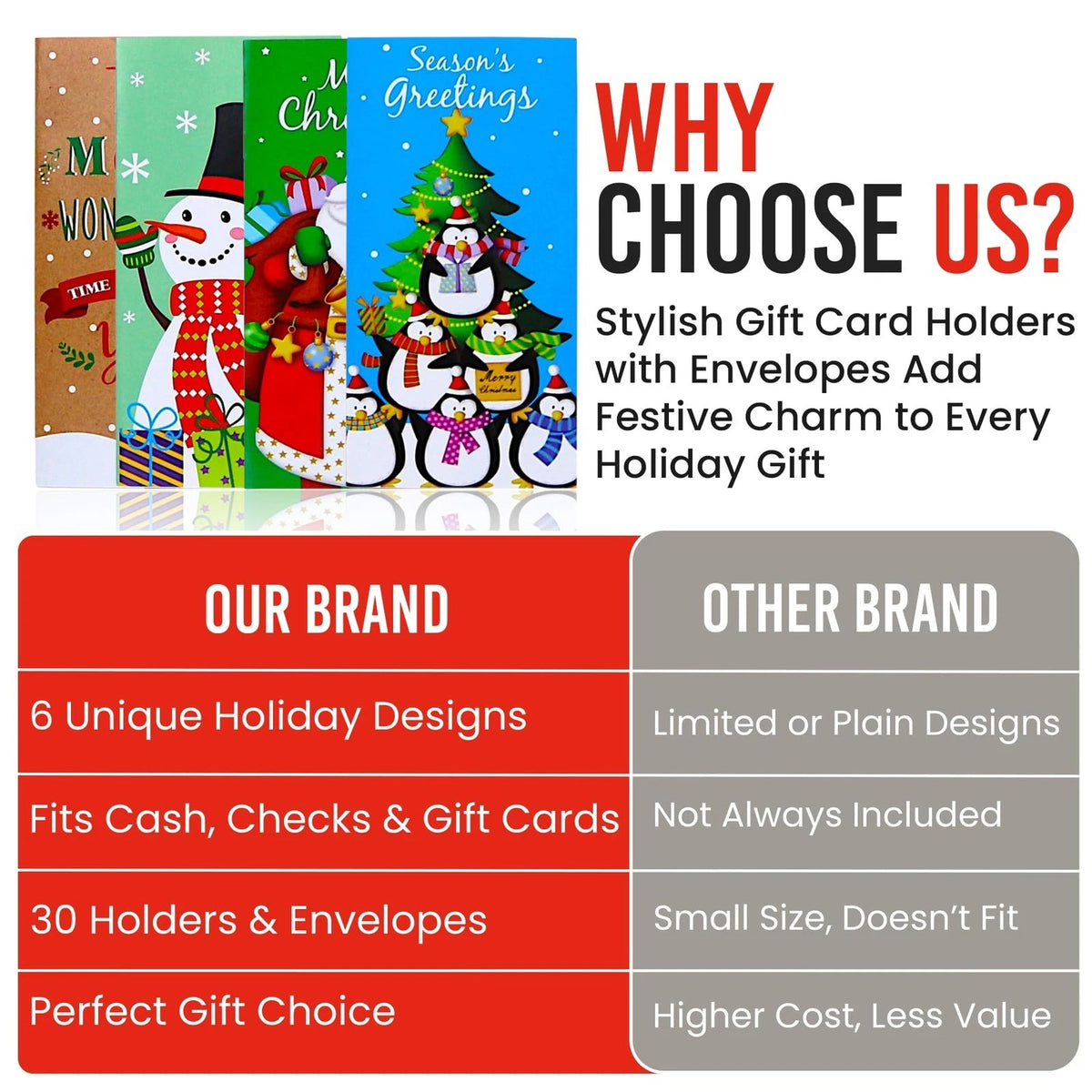 Christmas Gift Card Money Holders