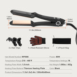 VEVOR Hair Straightener Voltage 110V 240V For Salon Home Travel Use