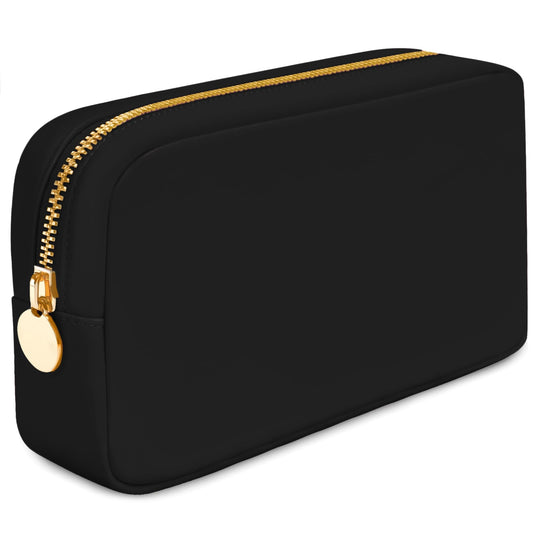 DANCOUR Small Makeup Bag For Purse - Makeup Bag Small Cosmetic Bag For Purse - Mini Pouch Travel Makeup Bag Zipper Pouches Makeup Pouch Mini Organizer For Women and Girls (Black)